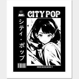 CityPop Vaporwave Manga Aesthetic Posters and Art